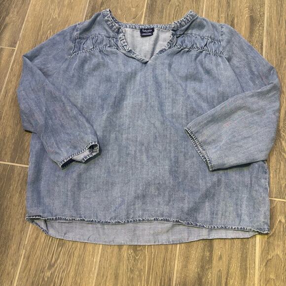 Splendid Tops - ⭐️ 3/$21 ⭐️ Splendid Women’s Indigo 3/4 Sleeve Shirt